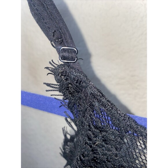 Free People Intimately Black dress Lace Sexy Crochet XS HOCO fairy goth - Picture 12 of 13
